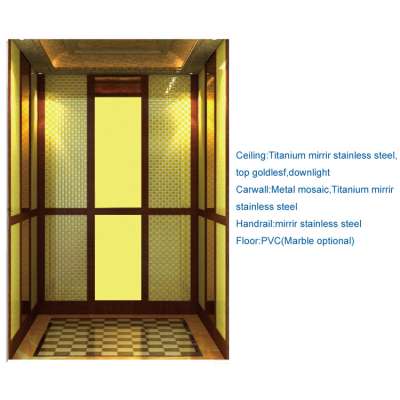 United elevator China residential stainless steel villa small home elevator